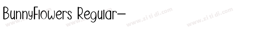BunnyFlowers Regular字体转换